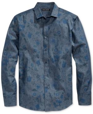 Vince Camuto Men's Floral-print Cotton Shirt