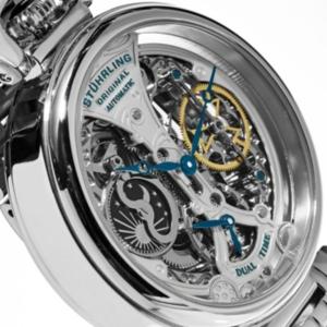 Stuhrling Original Men's Automatic Silver Stainless Steel Bracelet Watch