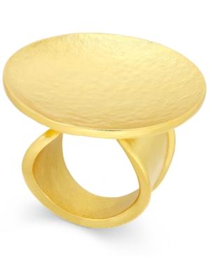 Stephanie Kantis Gold-tone Large Disc Statement Ring