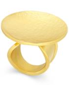 Stephanie Kantis Gold-tone Large Disc Statement Ring