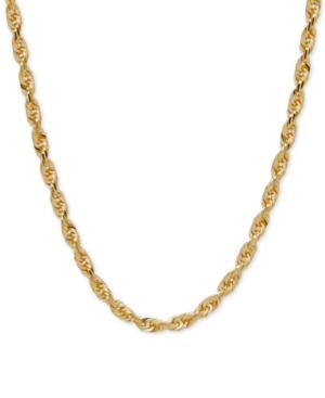 Rope Chain Necklace In Solid 10k Gold