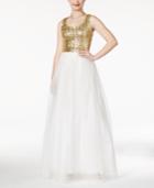 B Darlin Juniors' Sequin Bow-back Gown