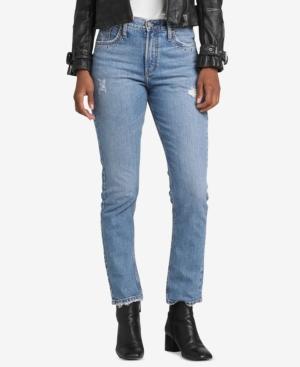 Silver Jeans Co. Frisco Ripped Straight-leg Jeans