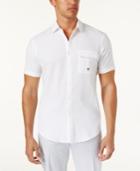 Inc International Concepts Men's Stretch Seersucker Short Sleeve Utility Shirt, Created For Macy's