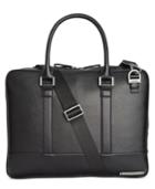Calvin Klein Men's Slim Pebble Leather Attache Case