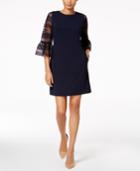 Donna Ricco Lace-sleeve Sheath Dress