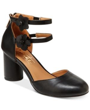 Nanette Lepore Canada Flower Embellished Ankle Strap Pumps Women's Shoes