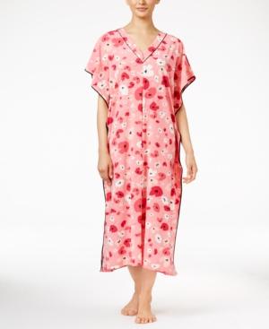 Oscar De La Renta Poppy-print Caftan