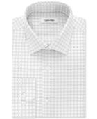 Calvin Klein Steel Men's Classic-fit Non-iron Performance Licorice Print Dress Shirt