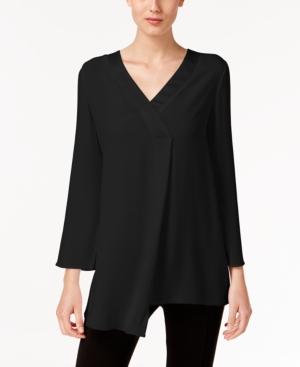 Alfani Asymmetrical Satin-trim Top, Only At Macy's