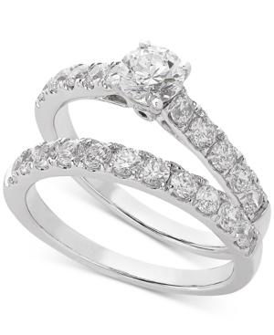 Lab Grown Diamond Bridal Set (1-1/2 Ct. T.w.) In 14k White Gold