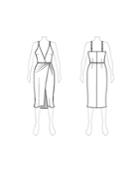 Customize: Fill In Backline And Switch To Straight Straps - Fame And Partners Adjustable-strap Knee-length Dress