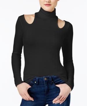 Guess Carlise Cold-shoulder Turtleneck Top