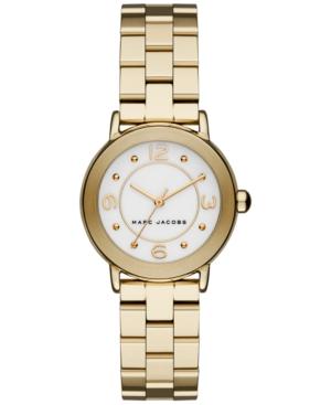 Marc Jacobs Women's Riley Gold-tone Stainless Steel Bracelet Watch 28mm Mj3473