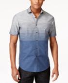 Inc International Concepts Men's Zeddie Ombre Stripe Short-sleeve Shirt, Created For Macy's