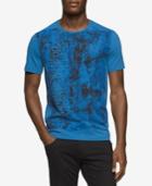 Calvin Klein Jeans Men's Textural Graphic-print Logo Cotton T-shirt