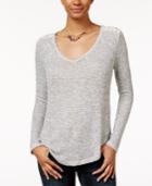 American Rag V-neck Lace-hem Top, Only At Macy's