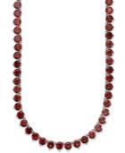 Sterling Silver Necklace, Garnet Continuous Necklace (47 Ct. T.w.)