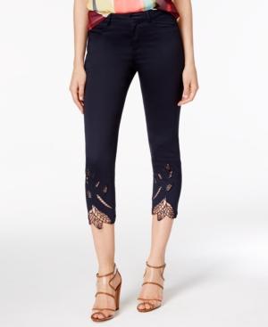 Catherine Malandrino Jacques Crochet-trim Cropped Pants