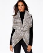 1 Madison Expedition Rabbit-fur Draped Vest