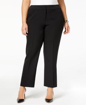 Kasper Plus Size Straight-leg Pants