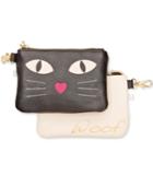 Betsey Johnson 2 For 1 Zip Coin Purse Set