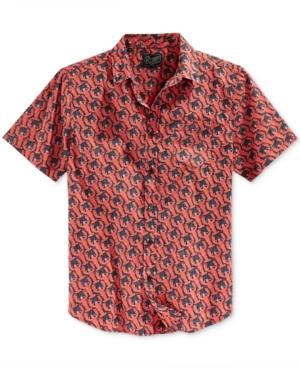 Retrofit Men's Lobsters Graphic-print Short-sleeve Shirt