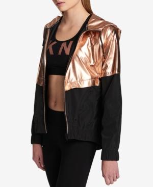 Dkny Metallic Colorblocked Active Jacket