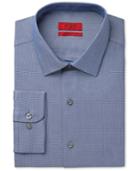Alfani Red Men's Fitted Blue Pebbled Dress Shirt, Only At Macy's