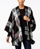 Charter Club Exploded Plaid Poncho, Created For Macy's