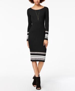 Bar Iii Ribbed-knit Midi Sweater Dress, Created For Macy's