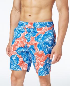Tommy Hilfiger Men's Surfside Floral Print Board Shorts