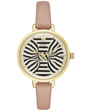 Kate Spade New York Women's Metro Vachetta Leather Strap Watch 34mm Ksw1031