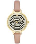 Kate Spade New York Women's Metro Vachetta Leather Strap Watch 34mm Ksw1031