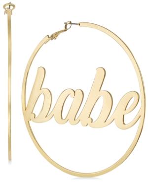 Thalia Sodi Gold-tone Babe Extra Large Hoop Earrings, Created For Macy's