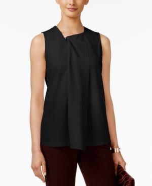 Alfani Zipped Drape-front Top, Only At Macy's