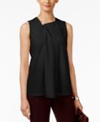 Alfani Zipped Drape-front Top, Only At Macy's