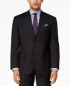 Sean John Men's Classic-fit Stretch Solid Black Suit Jacket