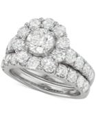 Marchesa Diamond (4 Ct. T.w.) Bridal Set In 18k White Gold