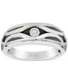 Men's Diamond Ring (1/4 Ct. T.w.) In 10k White Gold