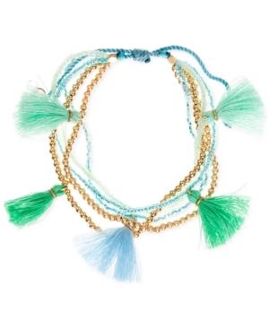 Lonna & Lilly Gold-tone Multi-layer Tassel Bracelet