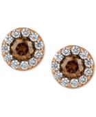 Le Vian Chocolatier Diamond Stud Earrings (3/4 Ct. T.w.) In 14k Rose Gold