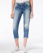 Guess Tomboy Ripped Cropped Inkwell Wash Jeans