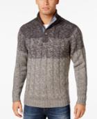 Weatherproof Vintage Men's Big And Tall Cable-knit Sweater