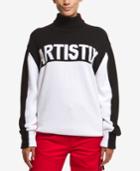 Artistix Cotton Graphic Turtleneck Sweater