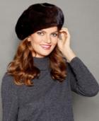 The Fur Vault Mink Fur Beret