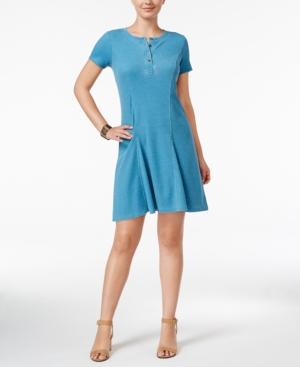 G.h. Bass & Co. Burnout-dyed Fit & Flare Dress