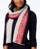 Tommy Hilfiger Marled Striped Scarf, Only At Macy's