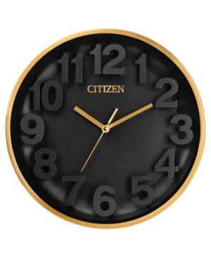 Citizen Gallery Gold-tone & Black Wall Clock