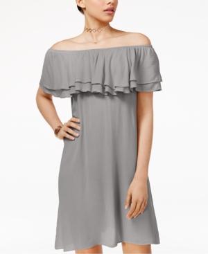 One Hart Ruffled Off-the-shoulder Dress, Only At Macy's